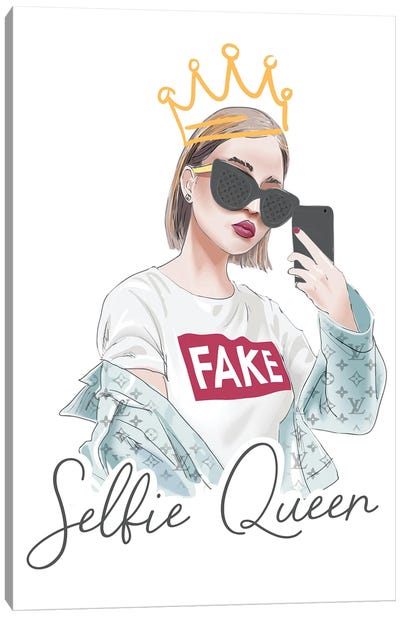 Selfie Queen Canvas Art Print - Kings & Queens
