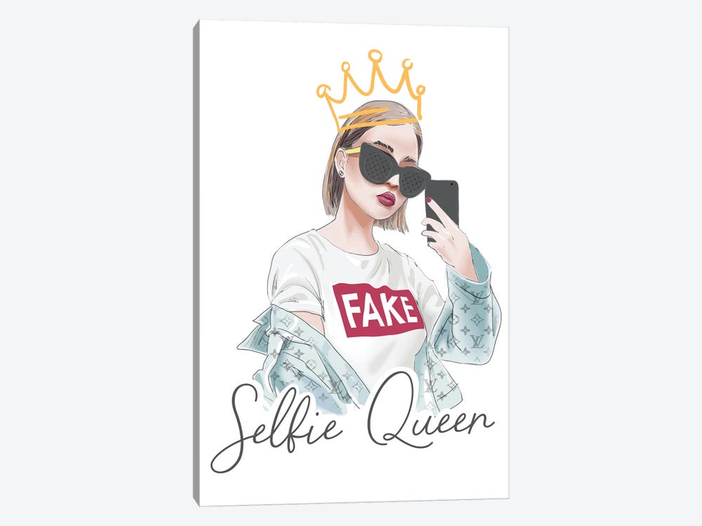 Selfie Queen by Heather Grey 1-piece Canvas Artwork