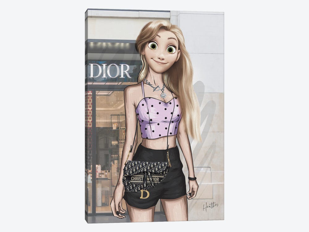 Spoiled Princess Rapunzel by Heather Grey 1-piece Canvas Print
