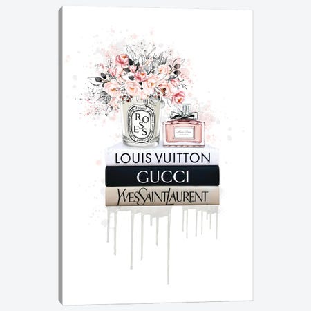 Books And Lipstick Art Print by Heather Grey | iCanvas