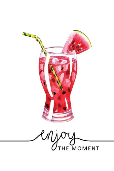 Cocktails & Mixed Drinks: Enjoy Watermelon Moment by Heather Grey