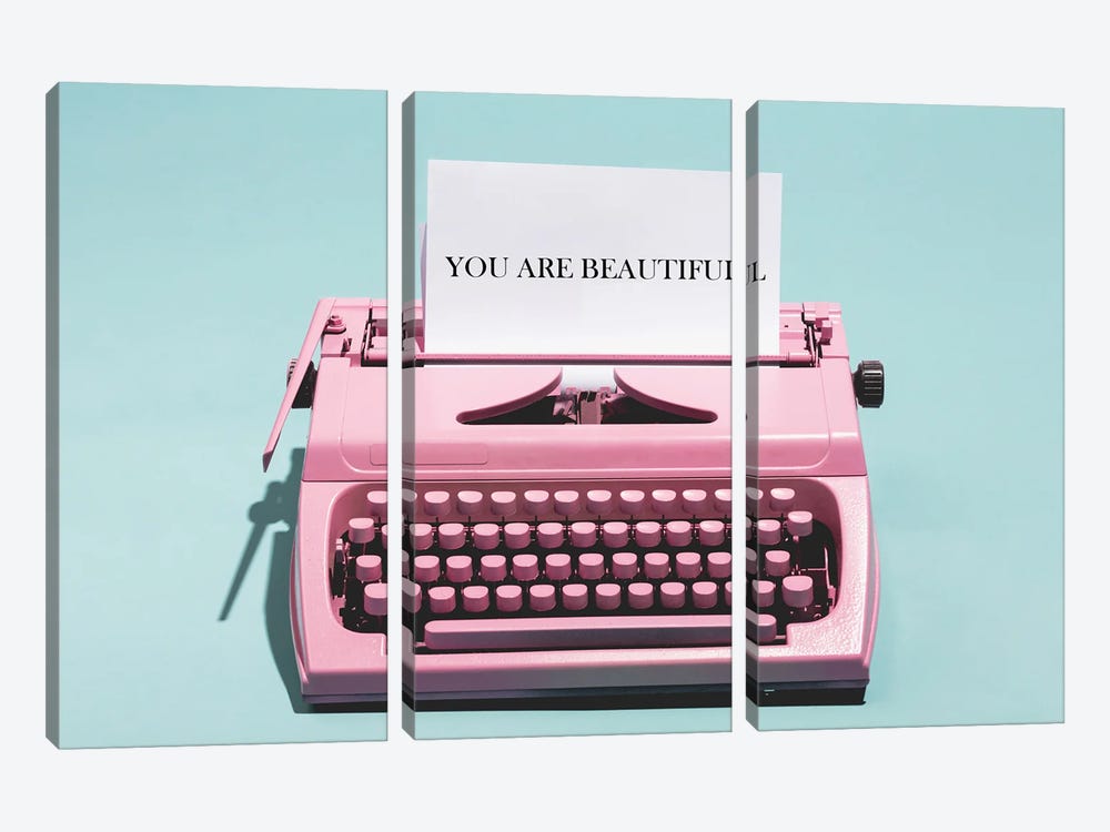 You Are Beautiful by Heather Grey 3-piece Canvas Art