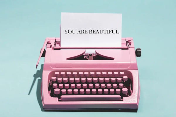 Typewriters: You Are Beautiful by Heather Grey