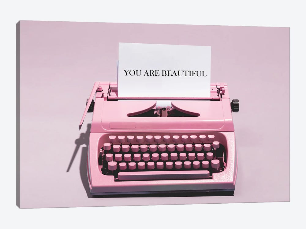 You Are Beautiful And Pink by Heather Grey 1-piece Art Print