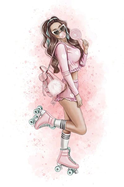 Rollerblading & Roller Skating: Barbie Core by Heather Grey
