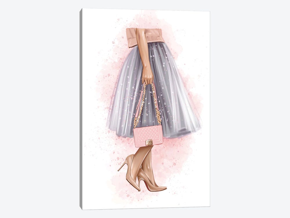 Pink Core Fashion by Heather Grey 1-piece Canvas Art Print