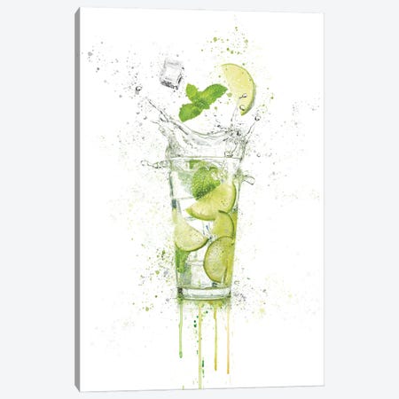 Summer Drink Canvas Print #HHP92} by Heather Grey Canvas Art