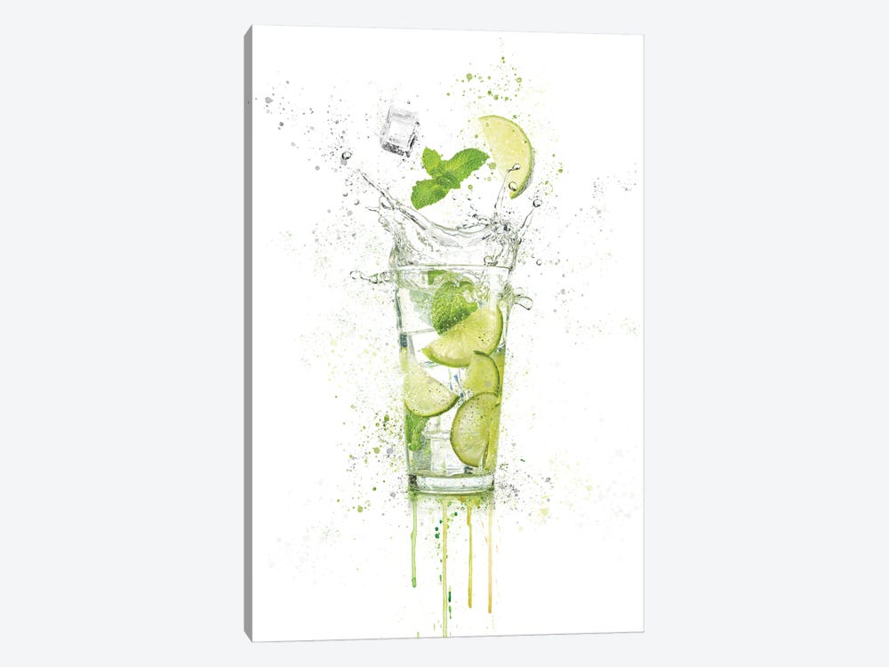 Summer Drink by Heather Grey 1-piece Canvas Art Print