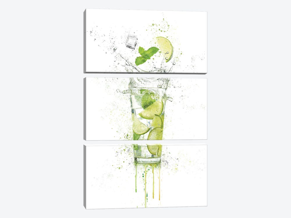 Summer Drink by Heather Grey 3-piece Art Print