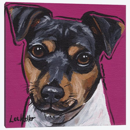 Brazilian Terrier IV Canvas Print #HHS10} by Hippie Hound Studios Canvas Print