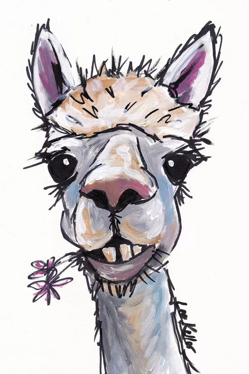 Diesel The Alpaca by Hippie Hound Studios wall art