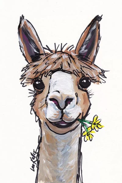 Lycoming The Alpaca by Hippie Hound Studios framed wall art