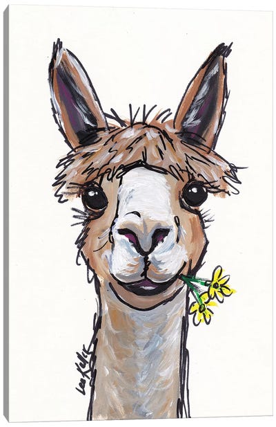 Lycoming The Alpaca Canvas Art Print - Hippie Hound Studios