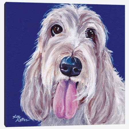 Olive The Grand Basset Griffon Vendeen Canvas Print #HHS120} by Hippie Hound Studios Canvas Print
