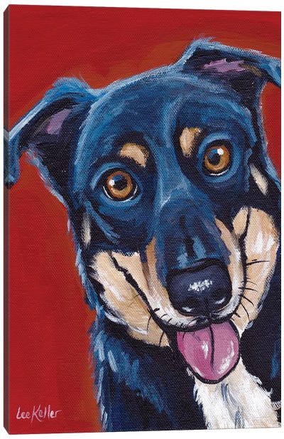 Opie, Mix Breed Canvas Art Print - Mutts