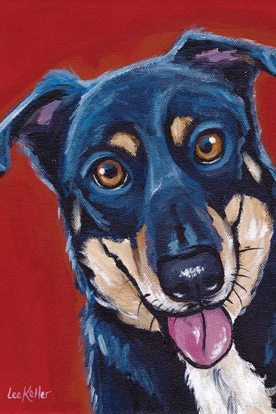 Hippie Hound Studios: Opie, Mix Breed by Hippie Hound Studios