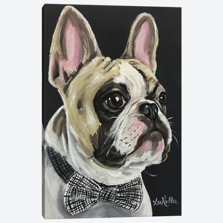 Spock The French Bulldog Canvas Print #HHS123} by Hippie Hound Studios Canvas Print