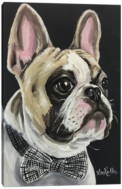 Spock The French Bulldog Canvas Art Print - Hipster Art