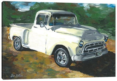 55 Chevy Truck Canvas Art Print - Hippie Hound Studios