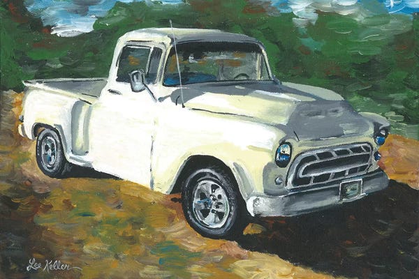 Trucks: 55 Chevy Truck by Hippie Hound Studios