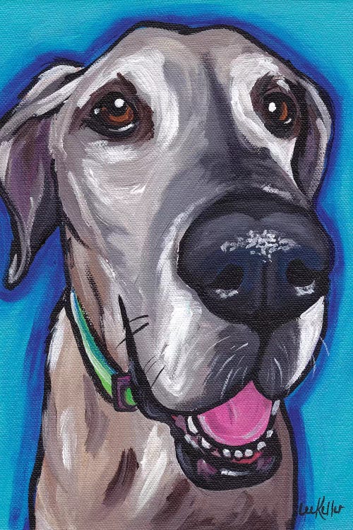 Beau The Great Dane by Hippie Hound Studios wall art