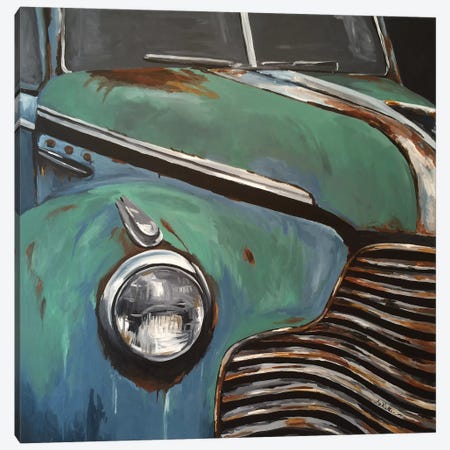 Old Buick I Canvas Print #HHS144} by Hippie Hound Studios Canvas Wall Art