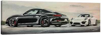 Porsche's Best Canvas Art Print - Hippie Hound Studios