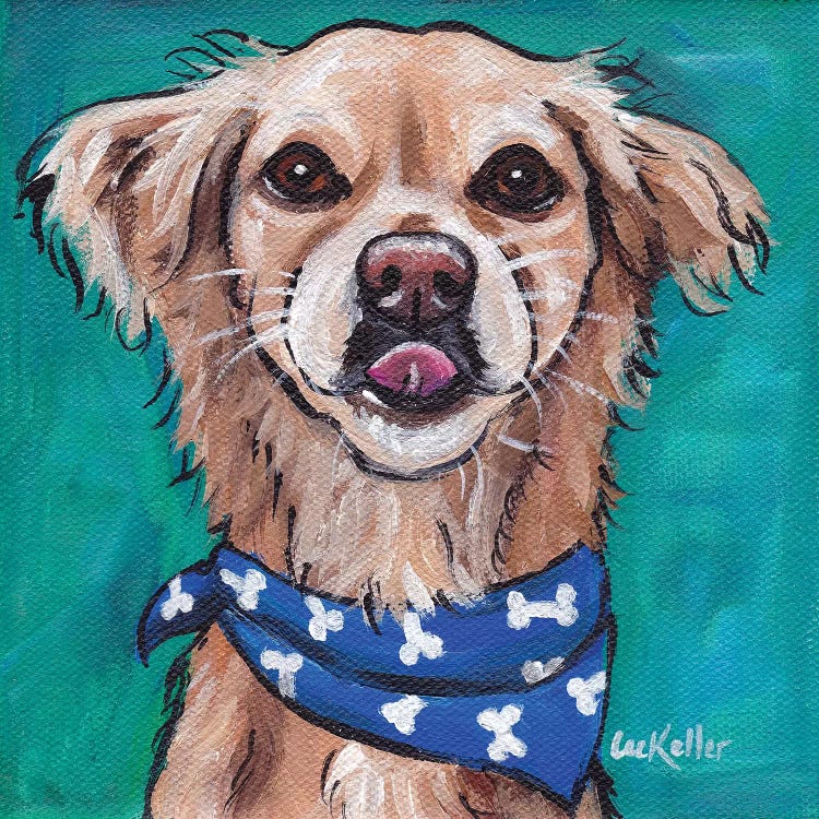 Transom The Rescue Dog by Hippie Hound Studios wall art