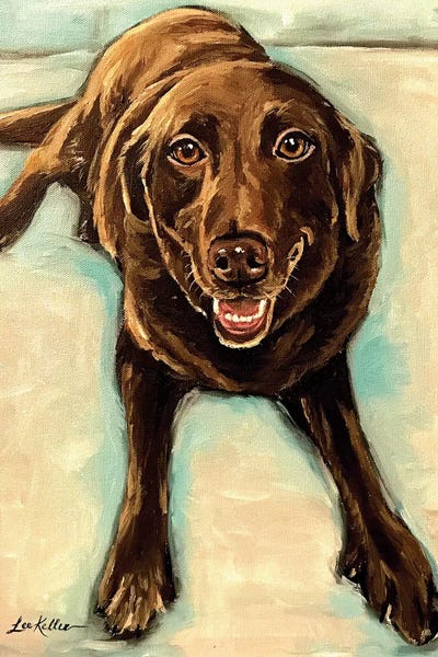 Labrador Retrievers: Chocolate Lab by Hippie Hound Studios