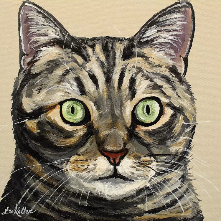 Tabby Cat Tan by Hippie Hound Studios wall art