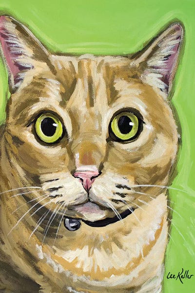 Orange Cats: Tabby Wrigley by Hippie Hound Studios