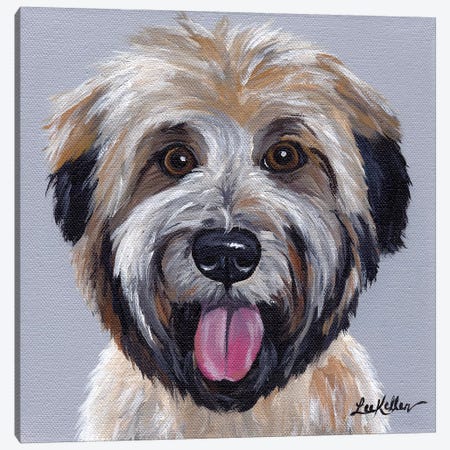 Wheaten Terrier III Canvas Print #HHS170} by Hippie Hound Studios Canvas Art