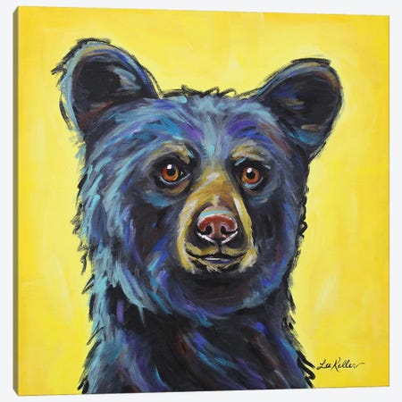 Bear - Bernard Canvas Print #HHS176} by Hippie Hound Studios Art Print