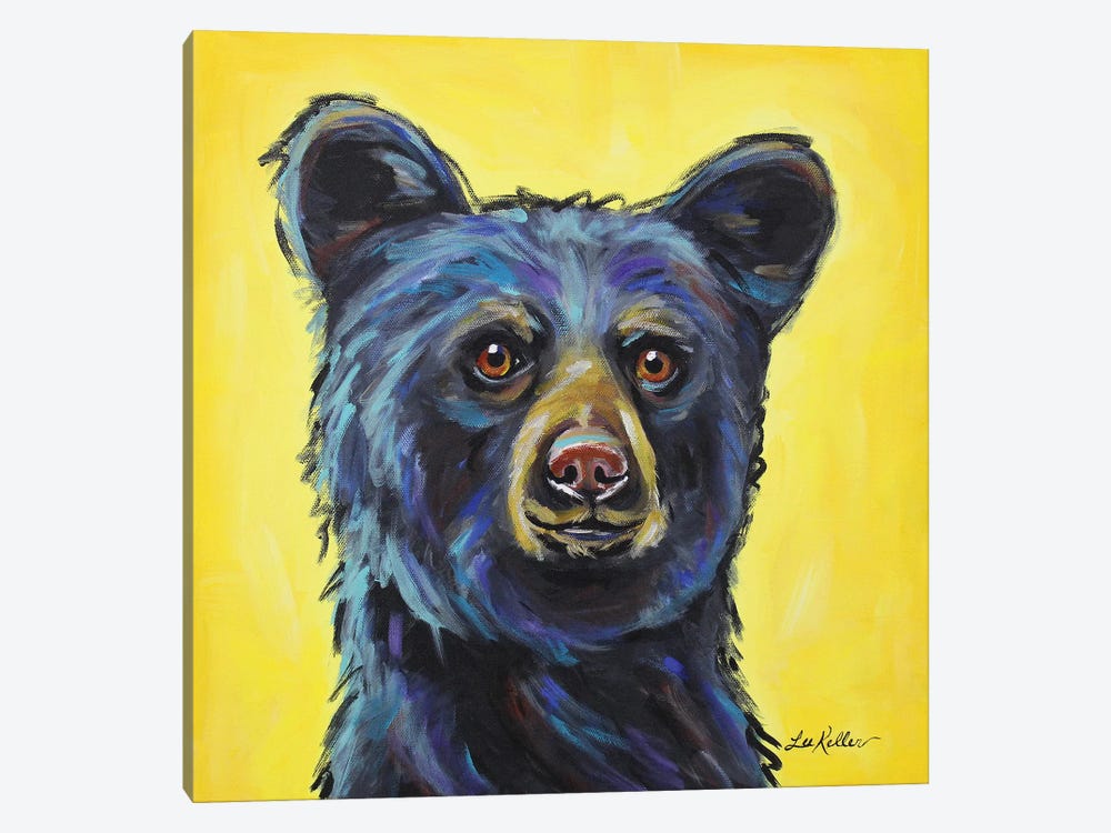 Bear - Bernard by Hippie Hound Studios 1-piece Canvas Print