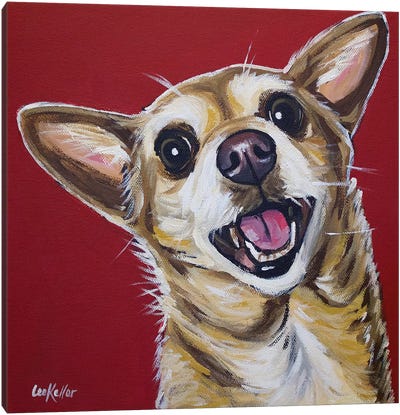 Chihuahua - Happy Canvas Art Print - Chihuahua Art