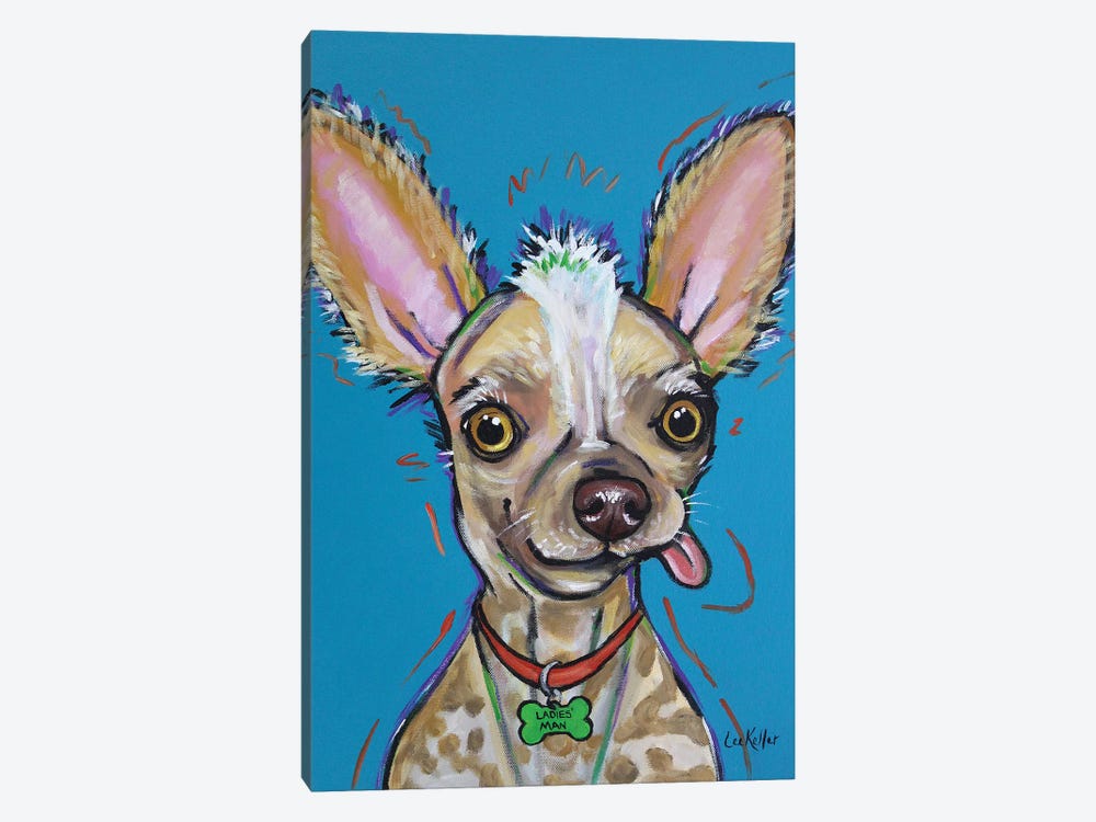 Chinese Crested - Spike by Hippie Hound Studios 1-piece Canvas Art Print