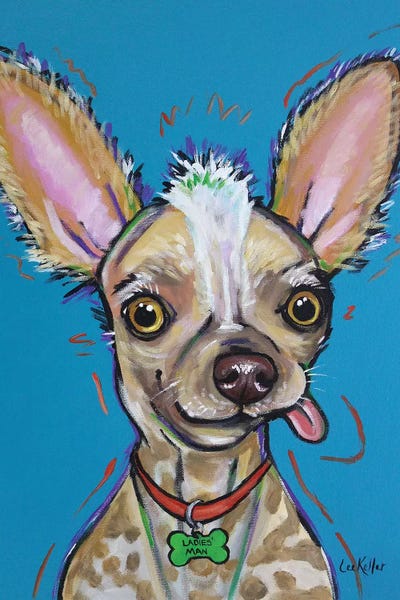 Hippie Hound Studios: Chinese Crested - Spike by Hippie Hound Studios