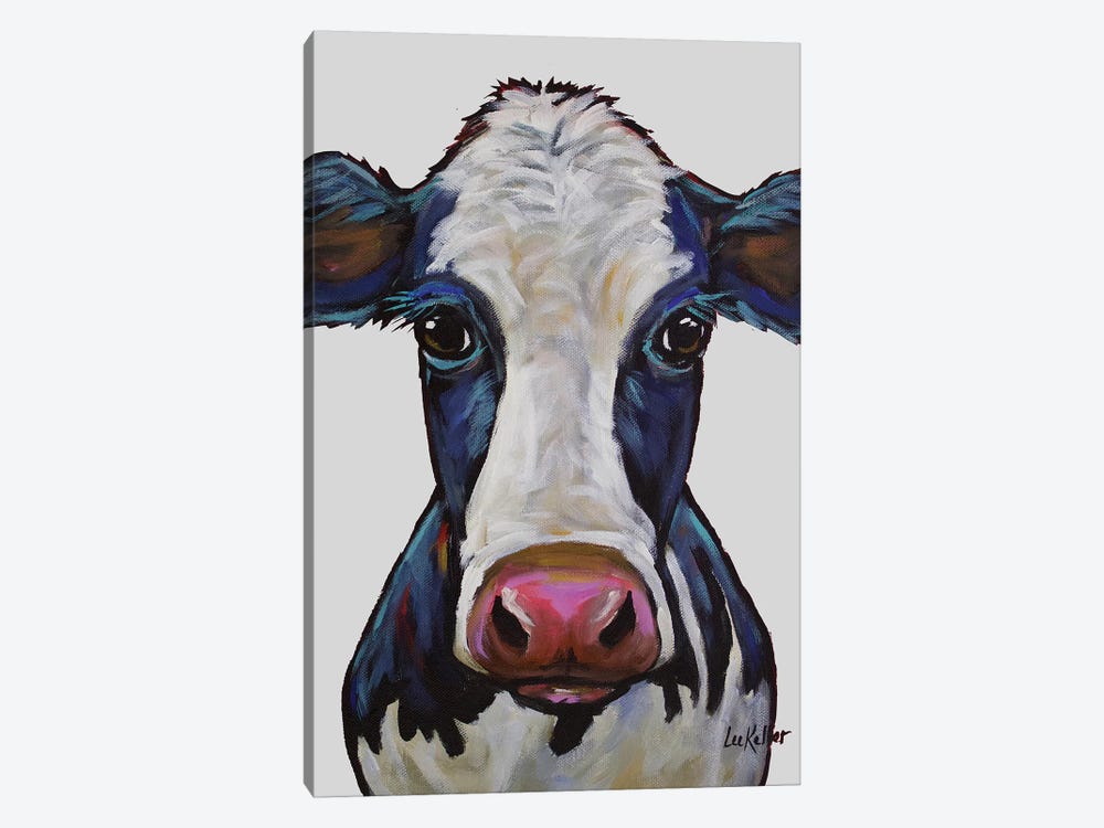 Cow - Georgia Gray by Hippie Hound Studios 1-piece Canvas Print