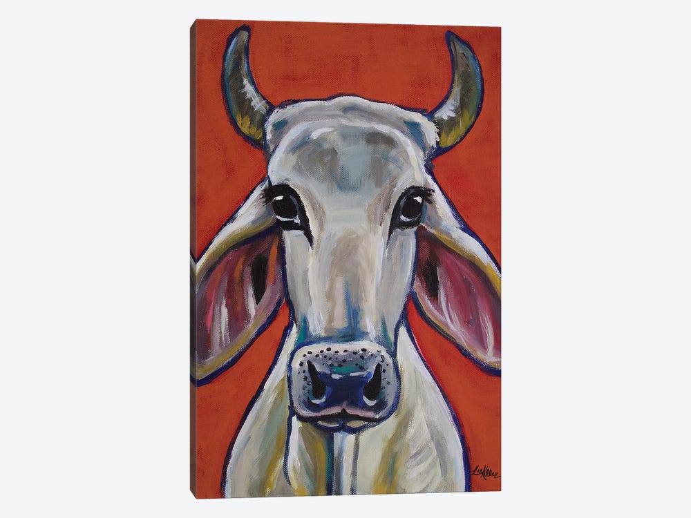 Cow - Zebu Ox by Hippie Hound Studios 1-piece Canvas Art Print