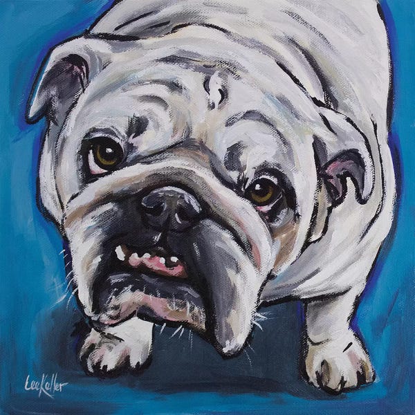 Bulldogs: English Bull - Skid by Hippie Hound Studios