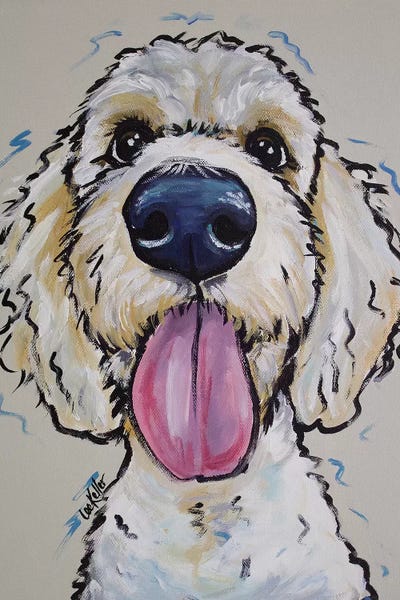 Goldendoodles: Goldendoodle - Murphy Whimsical by Hippie Hound Studios