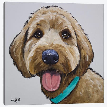 Goldendoodle - Olivia Canvas Print #HHS200} by Hippie Hound Studios Canvas Art