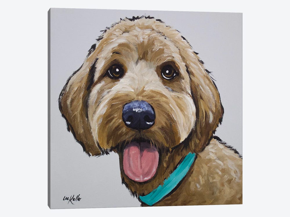 Goldendoodle - Olivia by Hippie Hound Studios 1-piece Canvas Wall Art