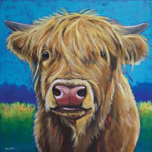 Hippie Hound Studios: Highland Cow Background by Hippie Hound Studios