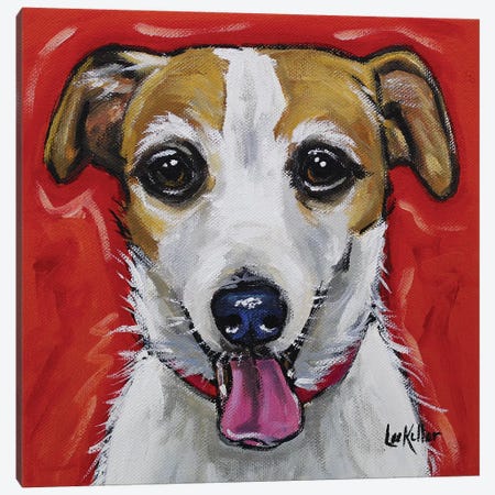 Jack Russell - Ginny Canvas Print #HHS203} by Hippie Hound Studios Canvas Art