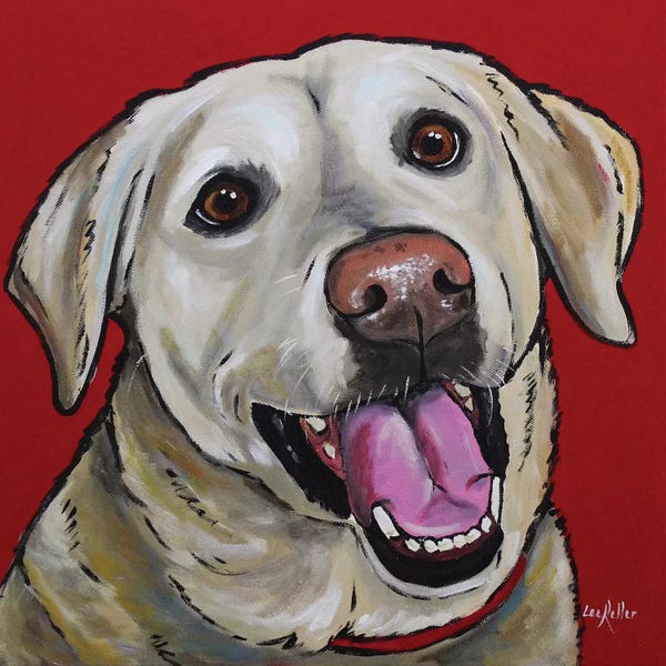 Labrador Retrievers: Lab - Marley by Hippie Hound Studios