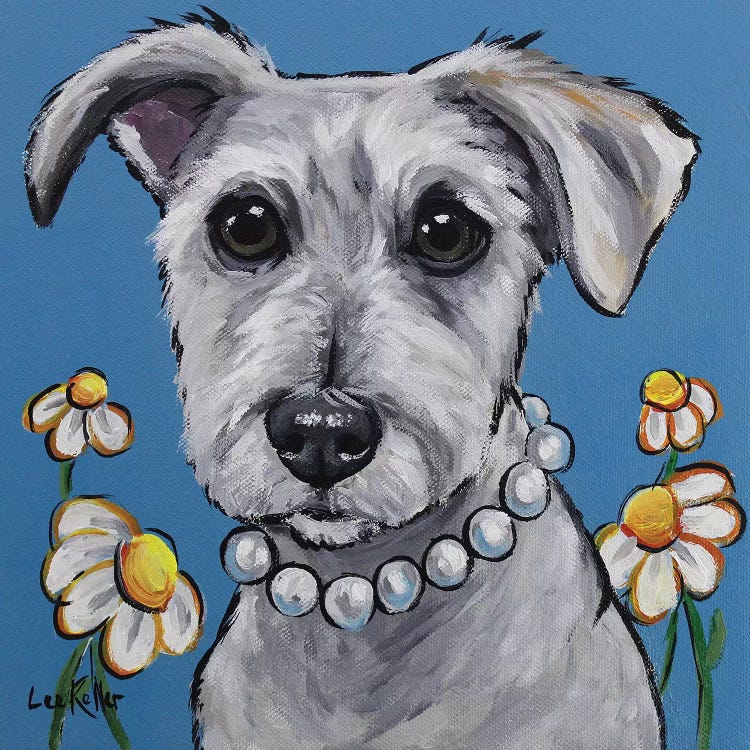 Schnauzer - Daisy by Hippie Hound Studios wall art