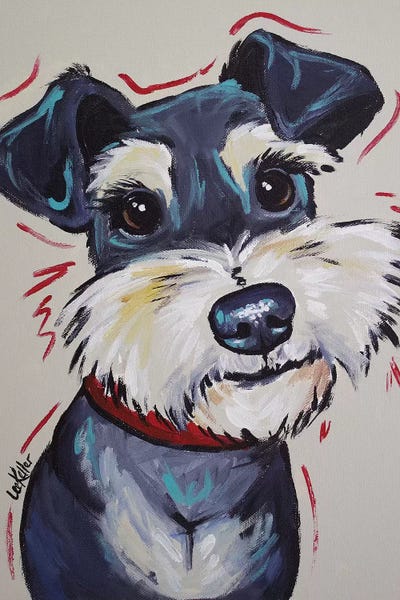 Hippie Hound Studios: Schnauzer Whimsical - Mr Foozootie by Hippie Hound Studios