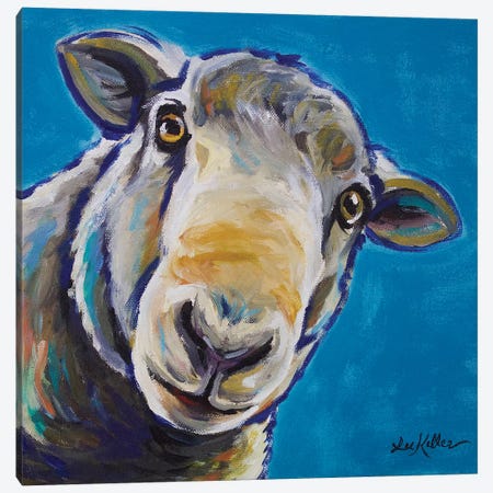 Sergio The Sheep Canvas Print #HHS224} by Hippie Hound Studios Art Print