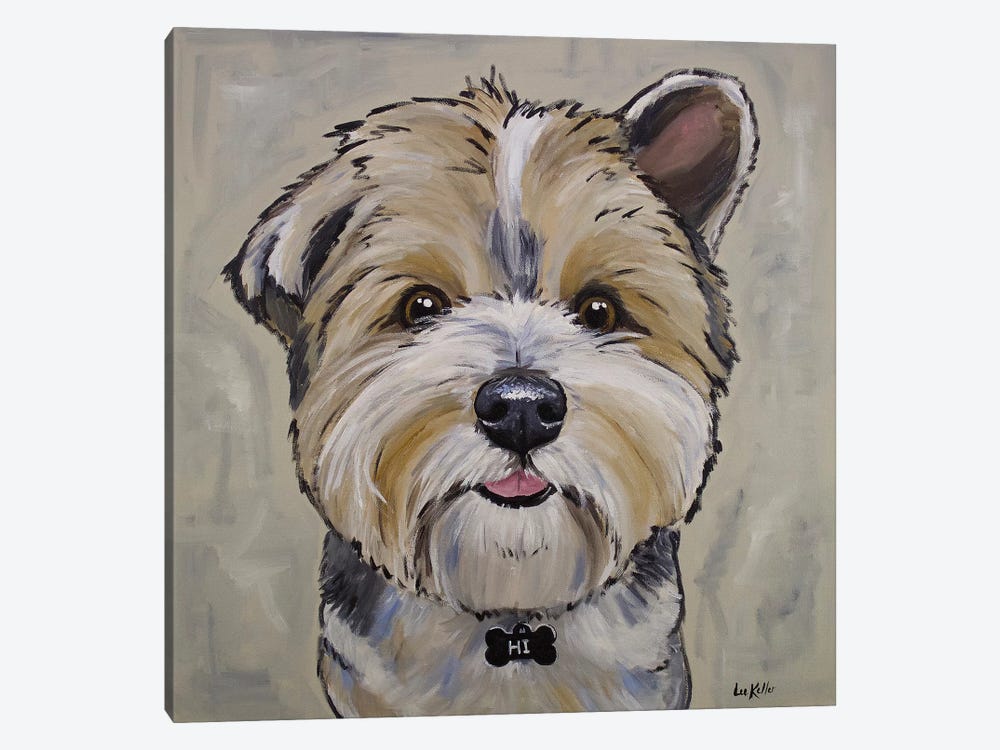 Terrier - Bucky by Hippie Hound Studios 1-piece Canvas Art Print